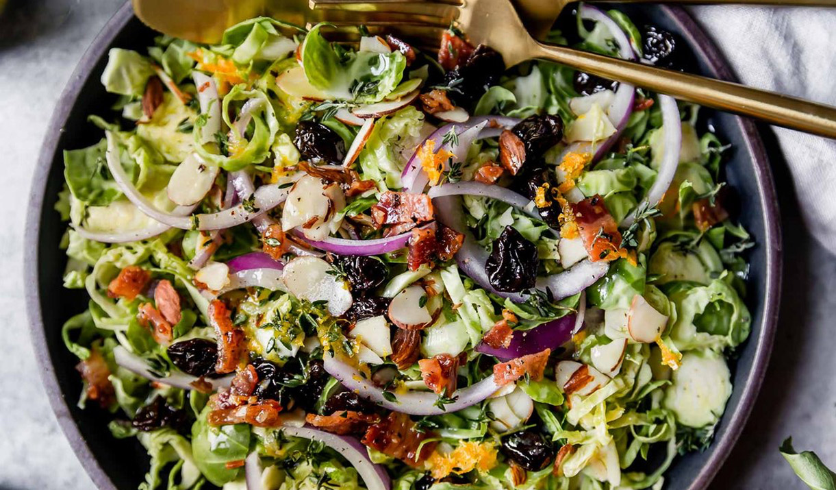 Brussels Sprouts Salad with Citrus Vinaigrette by the Real Food Dietitians